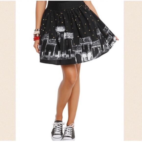 The Book of Life City Starry Mini Skirt A-Line zipper women’s size medium - Picture 1 of 9
